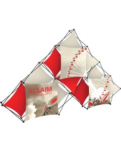 Xclaim 14ft 10 Quad Pyramid Fabric Popup Display Kit 02